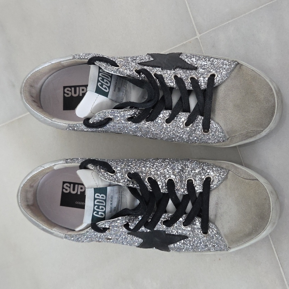 Golden Goose Superstar Glitter Lowtop Sneaker EXCELLENT CONDITION!! - Picture 3 of 7